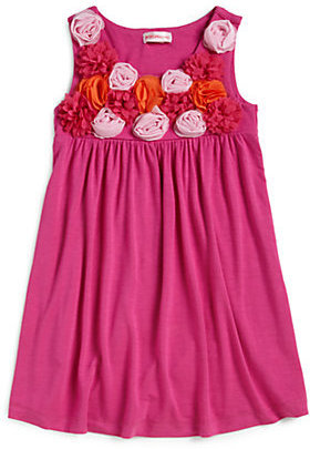 Design History Toddler's & Little Girl's Rosette Flower Dress