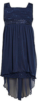 Bonnie Jean 7-16 Sequin-Embellished Eyelash-Trimmed Dress