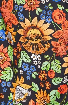 Cynthia Steffe CeCe by 'Anika' Floral Print Cutout Blouson Dress