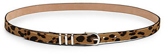 Rag and Bone 3856 Rag & Bone Leopard-Print Calf Hair Belt
