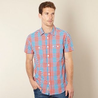 Wrangler Red checked two pocket shirt