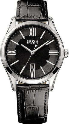 HUGO BOSS 1513022 ambassador watch with leather strap