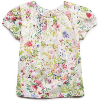 Forever 21 girls Pleated Floral Top (Kids)