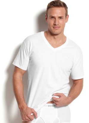 Hanes Men's Platinum FreshIQ Underwear,5 Pack V-Neck Undershirts