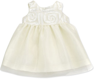 Sorbet Tulle Passementerie Dress, Ivory, 12-24 Months