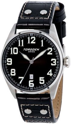 Torgoen Swiss Men's T28101 T28 3-Hand Stainless-Steel Aviation Watch
