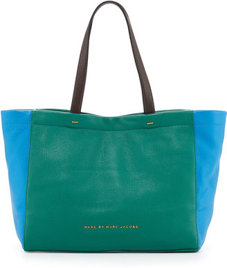 Marc by Marc Jacobs What's The T Colorblock Tote Bag, Island Green Multi
