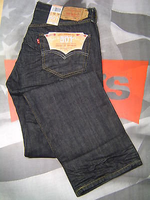 Levi's 501 Men's Original Fit Button Fly Jeans Di Rigid