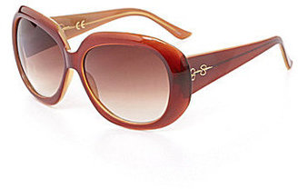 Jessica Simpson Oversized Round Sunglasses