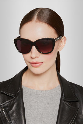 Alexander McQueen Studded cat eye acetate sunglasses