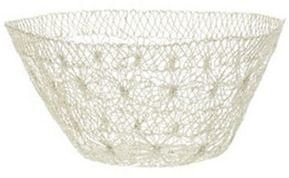 Thomas Laboratories At home with Ashley Cream wire fruit bowl