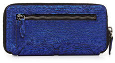 3.1 Phillip Lim Pashli Zip-Around Wallet, Electric Blue