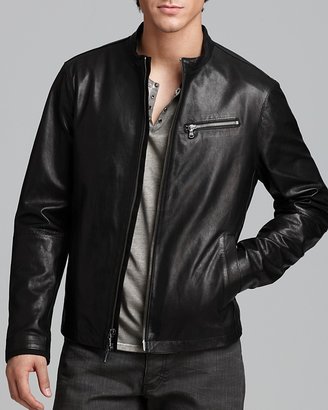 John Varvatos USA Leather Moto Jacket
