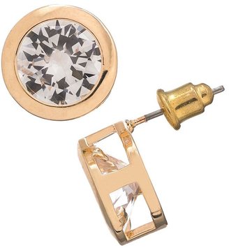 Apt. 9 gold tone simulated crystal stud earrings