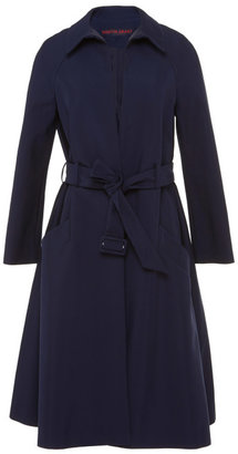 Martin Grant Trench Coat With Claudine Collar Navy