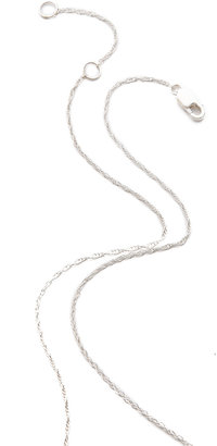 Jennifer Zeuner Jewelry Horizontal Bar Necklace with Diamond