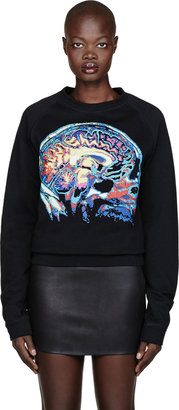 Christopher Kane Black Brain Scan Print Sweatshirt