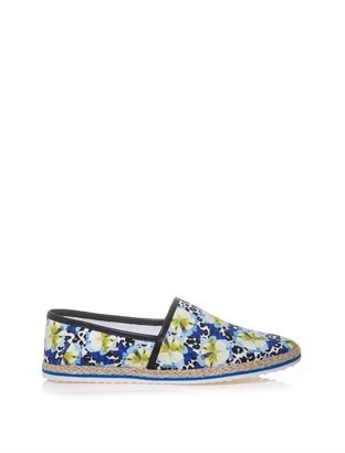Mother of Pearl Animal and flower-print espadrilles