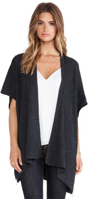 Milly Shaker Knit Zip Sweater