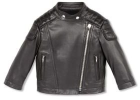 Gucci Infant's Mixed-Media Leather Biker Jacket