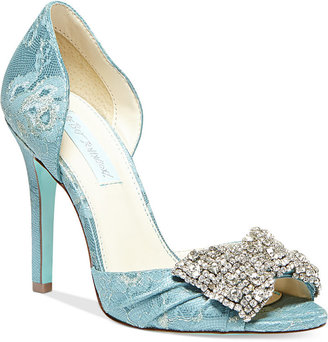 Betsey Johnson Blue by Gown Evening Pumps