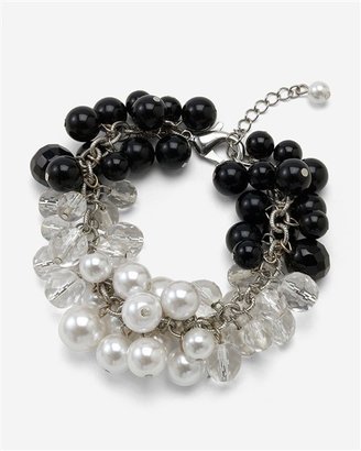 White House 2681 Jet/Glass-Pearl/Crystal Bracelet