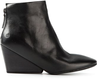 Marsèll large low heel pointed toe boots