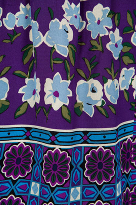 Anna Sui Scherazade Panel Print Crepe De Chine Dress