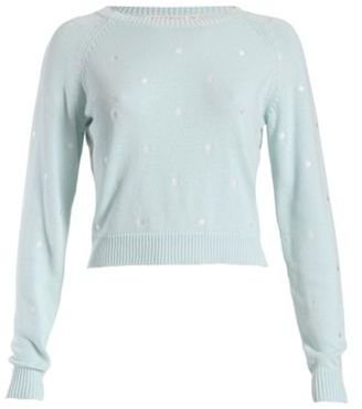 Sugarhill Boutique Aqua dotty sweater