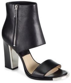 Michael Kors Leather Sandal Ankle Boots
