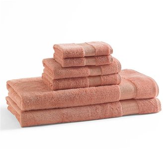 Kassatex Bamboo Collection Towel Set, 3 Piece Towel Set - Coral