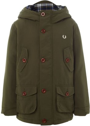 Fred Perry Boy`s hooded parka