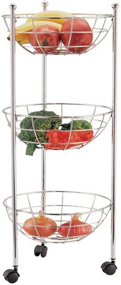 Apollo Chrome 3-Tier Fruit and Vegetable Trolley
