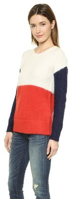 Madewell Fuzzy Colorblock Pullover