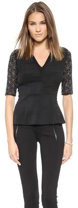 Rebecca Taylor Geo Shimmer Top