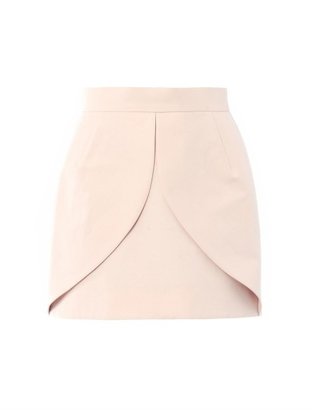 Balenciaga Leaf cotton-poplin mini skirt