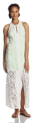 Tracy Reese Women's Placement Lace Sleeveless Maxi Dress