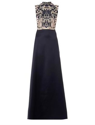 Mary Katrantzou Tool lace and virgin-wool gown