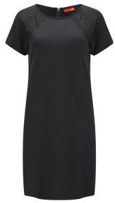 HUGO Women's Dimena Lace Insert Dress Black
