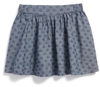 Tea Collection 'Unity' Chambray Twirl Skirt (Toddler Girls, Little Girls & Big Girls)