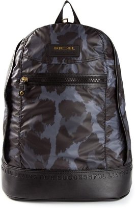 Diesel 'New Ride' leopard print backpack