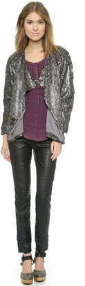 Free People Sequined Party Jacket