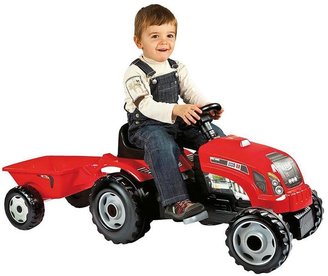 Smoby Red Tractor with Trailer