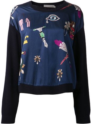 Mary Katrantzou symbol print sweater