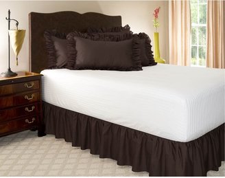 California King Gold Ruffled Bed Skirt with 21" Drop
