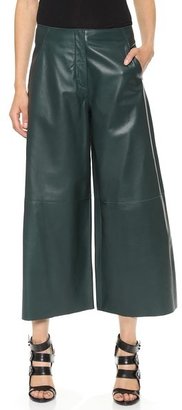 Derek Lam Cropped Leather Pants