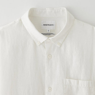 Norse Projects emil linen mix shirt