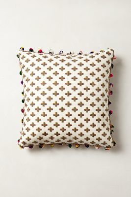 Anthropologie Tasseled Bariloque Pillow