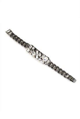 Forever 21 rhinestoned chain bracelet