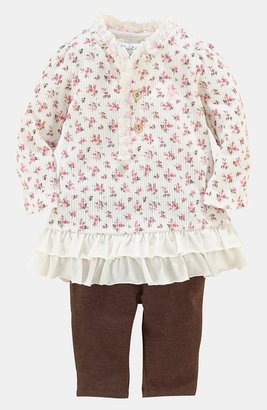 Ralph Lauren Long Sleeve Dress & Leggings (Baby Girls)